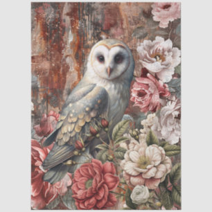 Papel De Seda Elegante victoriano rústico floral decoupage 