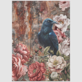 Papel De Seda Elegante victoriano rústico floral decoupage 
