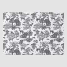 Elegante Vintage Deer Fox Hare Country Toile