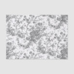 Papel De Seda Elegante Vintage Francés Grabado Floral Toile-Gris<br><div class="desc">Elegante y ornamentado patrón vintage gris y blanco de jouy con flores exóticas, viñas y follaje entrelazados con guirnaldas y canastos de rosas. Este patrón se adaptó a partir de un fragmento textil francés histórico aproximadamente en 1910 en la colección Smithsonian. El patrón es de alta resolución pero no se...</div>