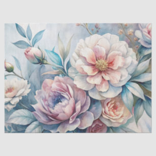Papel De Seda Elegante Vintage Inspirado Dreamy Floral Efemera