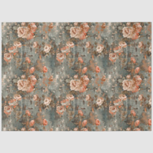 Papel De Seda Elegante Vintage Rústico País Florales Decoupage