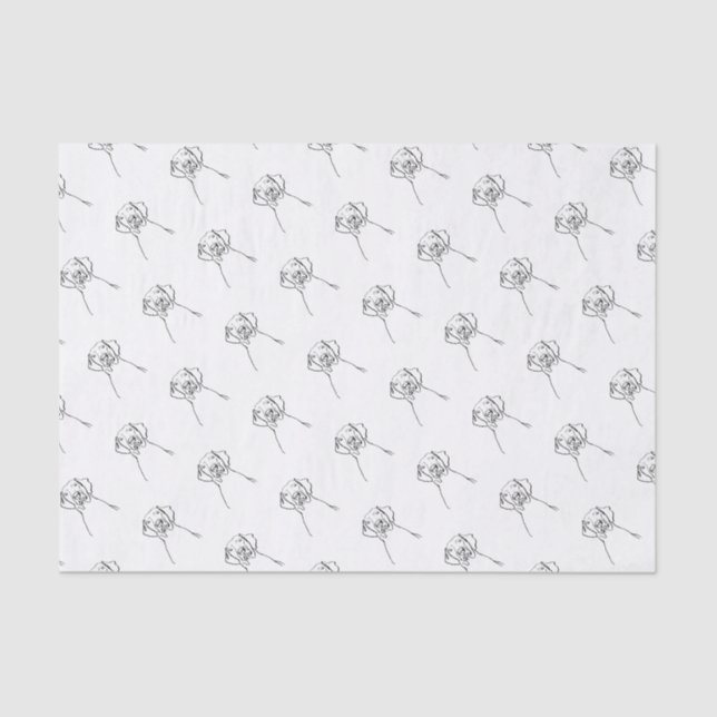 Papel De Seda Elegante Weimaraner: Tu texto, tu estilo (Anverso)