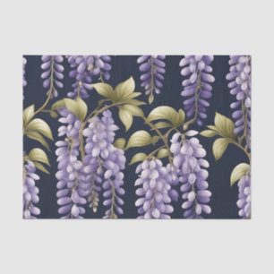 Papel De Seda Elegante Wisteria Floral