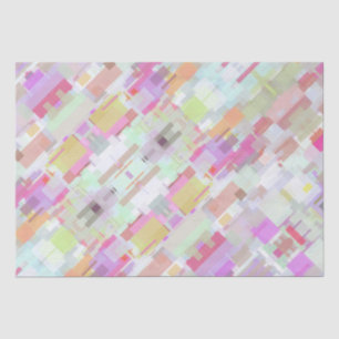 Papel De Seda Elegante y colorido Abstracto Geométrico Todo Ocas