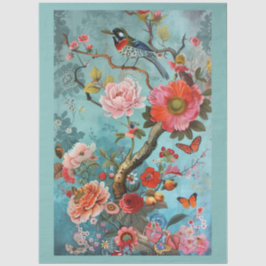 Papel De Seda Elegante y colorido Decoración Floral