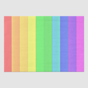 Papel De Seda Elegante y divertida franjas arcoiris coloridas