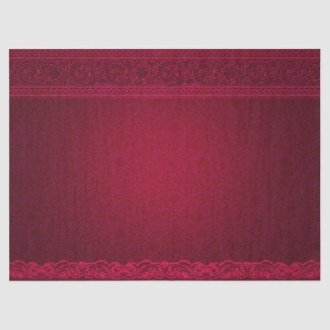 Papel De Seda Elegante y elegante fondo rojo (Anverso)