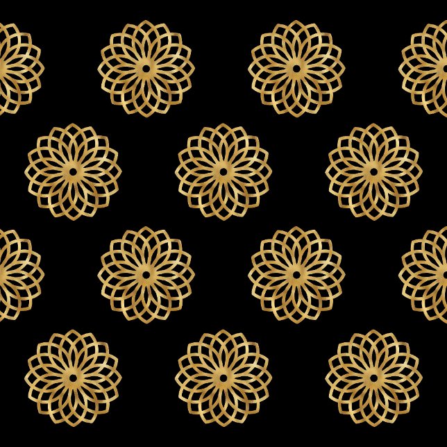 Papel De Seda Elegantes árboles de oro y navidad negra (Subido por el creador)