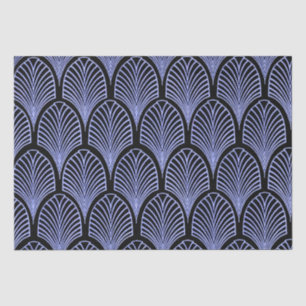 Papel De Seda Elegantes arcos de Art Deco Azul claro