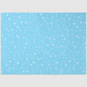 Papel De Seda Elegantes copos de invierno azul brillante