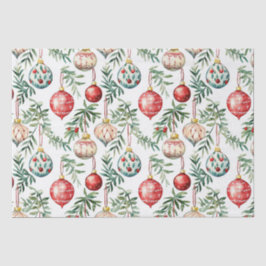 Papel De Seda Elegantes Navidades Ornamentos de época