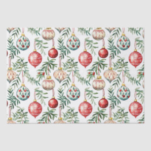 Papel De Seda Elegantes Navidades Ornamentos de época