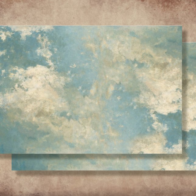 Papel De Seda Elegantes nubes de cielos azules desenlace impresi (Subido por el creador)
