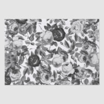 Elegantes Rosas blancos negros de época