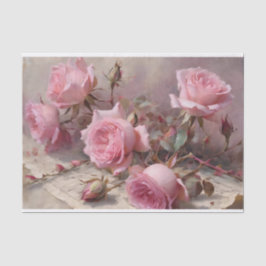 Papel De Seda Elegantes rosas rosas