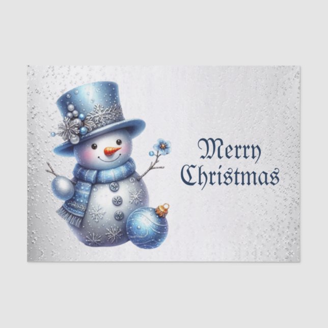 Papel De Seda Elegantes vacaciones de invierno para Navidades de (Anverso)