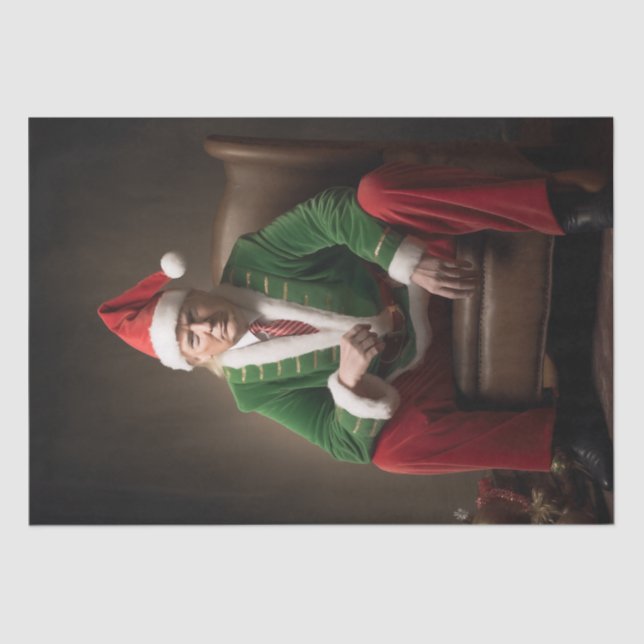 Papel De Seda Elf Donald Trump, navidad (Anverso)