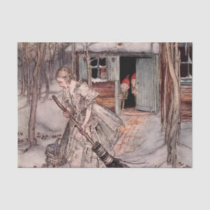 Papel De Seda “Ella Encontró Fresas Maduras” de Arthur Rackham