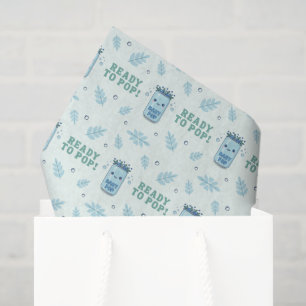 Papel De Seda Ella Está Lista Para Saltar Azul Boho Kawaii Soda