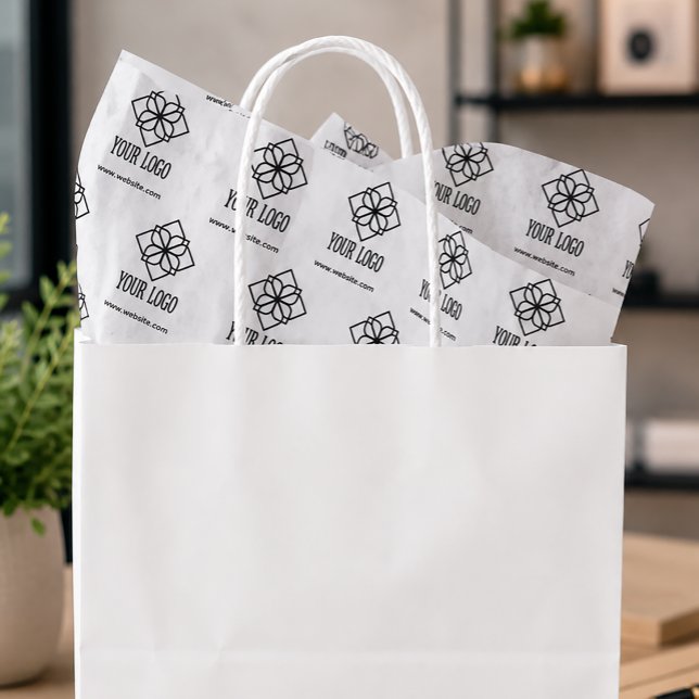 Papel De Seda Embalaje Comercial con Logotipo Personalizado (Business Logo Tissue Paper)