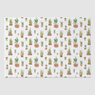 Papel De Seda Embalaje de pequeño negocio de acuarela de planta