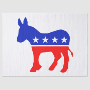 Papel De Seda Emblema político Fiesta democrático (Donkey)