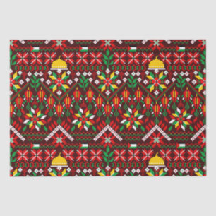 Papel De Seda Embrodería tradicional de Palestina Tatreez