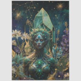 Papel De Seda Emerald Dreams Fantasy Forest Queen Decoupage