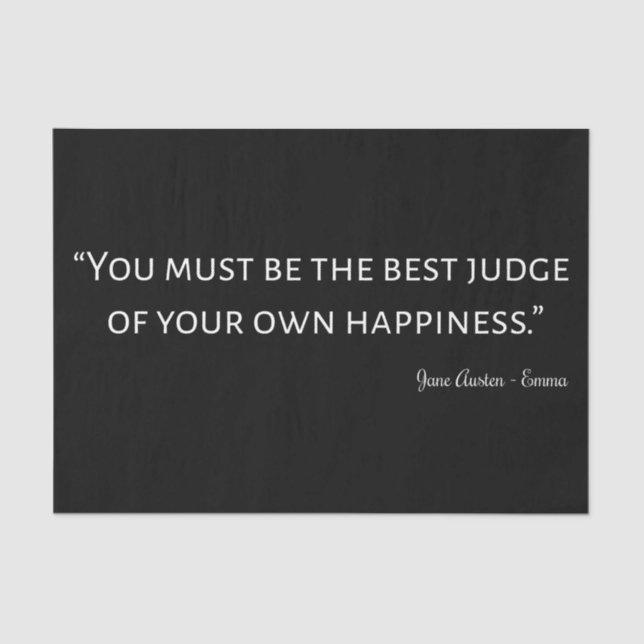 Papel De Seda Emma De Jane Austen Cita I (Anverso)