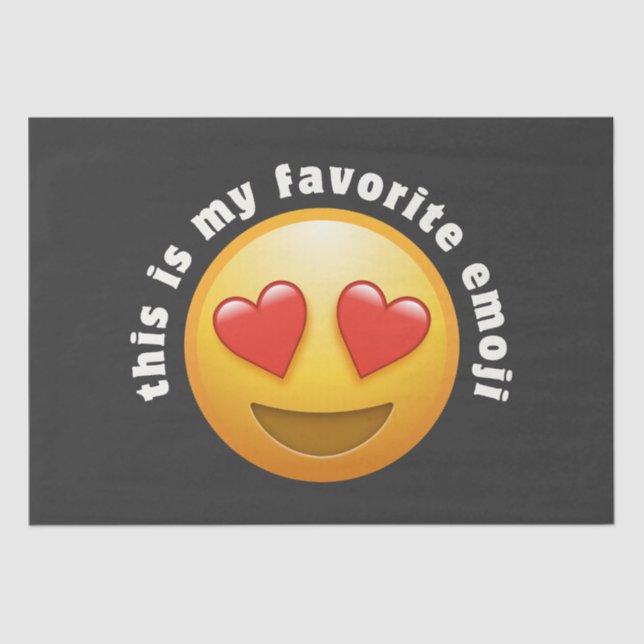 Papel De Seda Emoji de amor (Anverso)