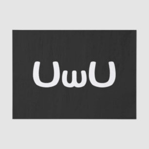 Papel De Seda Emoticon de Anime Face Feliz