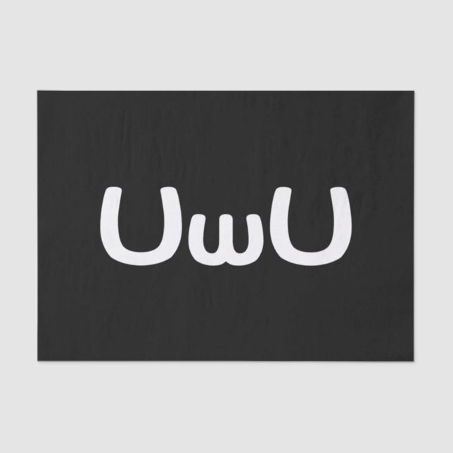 Papel De Seda Emoticon de Anime Face Feliz (Anverso)