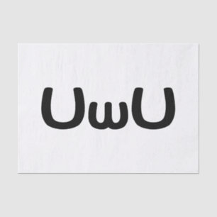 Papel De Seda Emoticon de Anime Face Feliz