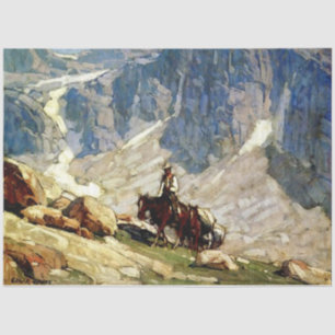 Papel De Seda "Empaquetado" de arte occidental de Edgar Payne