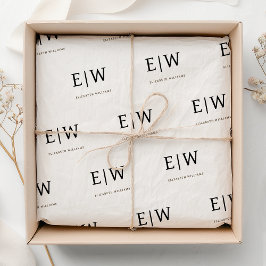 Papel De Seda Empaquetado de la empresa de marca blanca negra