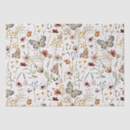 Papel De Seda Empaquetado de negocio pequeño floral botánico vin
