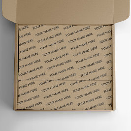 Papel De Seda Empaquetado de nombres de negocios Kraft corporati