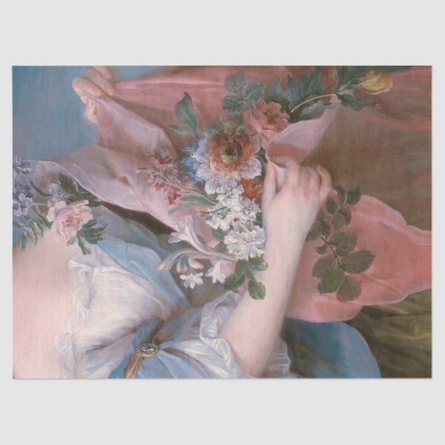 Papel De Seda Empleada del siglo XVIII (Anverso)