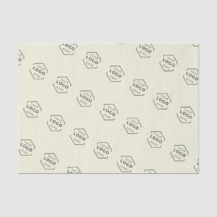 Papel De Seda Empresa de negocios Logotipo personalizado beige
