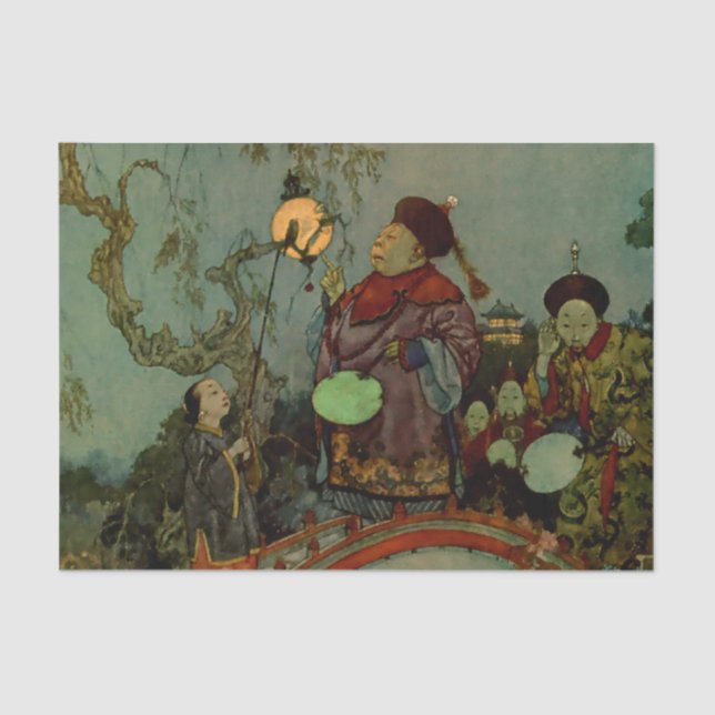 Papel De Seda "En busca de un Nightingale" de Edmund Dulac (Anverso)