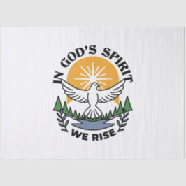 Papel De Seda En el espíritu de Dios que levantamos - Fe y liber