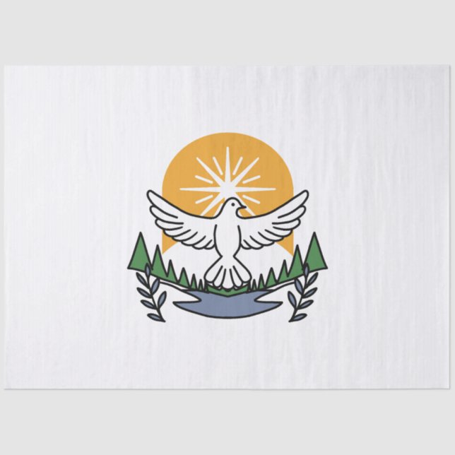 Papel De Seda En el espíritu de Dios que levantamos - Fe y liber (Anverso)