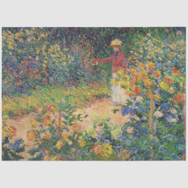 Papel De Seda En el jardín, Monet (Anverso)