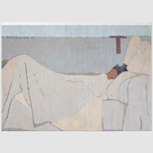 Papel De Seda En la cama, Edouard Vuillard