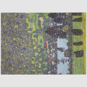 Papel De Seda En Lake Atter, Gustav Klimt