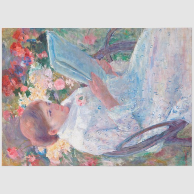 Papel De Seda En un balcón, Mary Cassatt (Anverso)