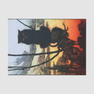 Papel De Seda En un papel seda del gato