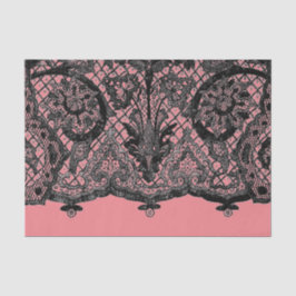 PAPEL DE SEDA ENCAGE ROSA PERSONALIZADO Y NEGRO ANTIGUO