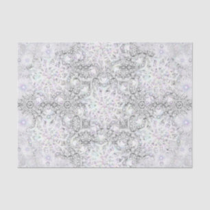 Papel De Seda Encaje cerámico gris y copo de nieve